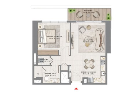 Apartment in Dubai Harbour, Dubai 1 bedroom, 69.5 sq.m. № 50047 - photo 10