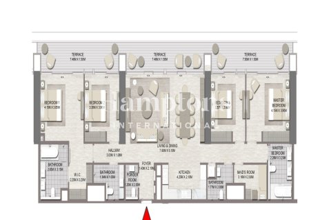 Снять в аренду квартиру в Palace Residences, Dubai Creek Harbour (The Lagoons), Дубай: 4 спальни, 217.67172900м², № 93806 - фото 21