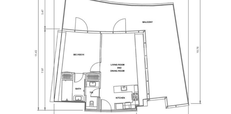 شقة في Dubai Harbour, دبي 1غرف نوم, 121.94 م² رقم 12724