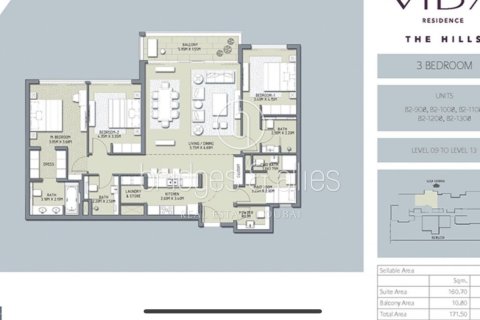 Apartment in The Hills, Dubai 3 bedrooms, 171.2 sq.m. № 20989 - photo 16