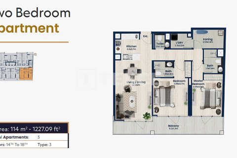 شقة في دائرة قرية جميرا, دبي 2 غرف نوم, 122 م² رقم 95014 - صورة 26