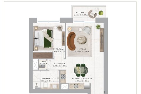 Apartment in Dubai 1 bedroom, 73.7 sq.m. № 52331 - photo 12