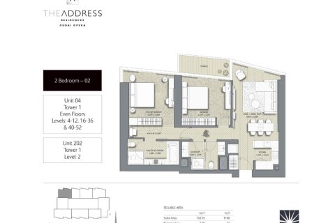 Apartment in Downtown Dubai (Downtown Burj Dubai), Dubai 1 bedroom, 74 sq.m. № 103696 - photo 9