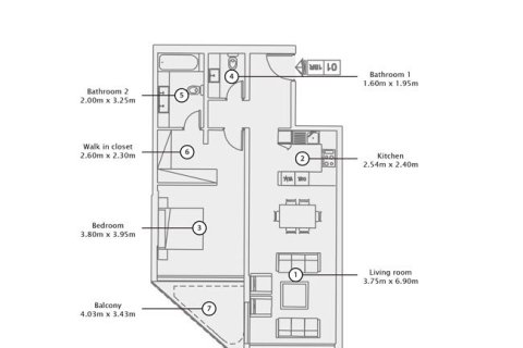Apartment in Palm Jumeirah, Dubai 3 bedrooms, 42716 sq.m. № 103686 - photo 6