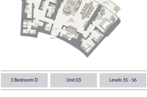 Apartment in Downtown Dubai (Downtown Burj Dubai), Dubai 1 bedroom, 68 sq.m. № 103694 - photo 3