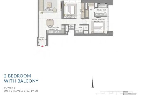 Apartment in Dubai Creek Harbour, Dubai Creek Harbour (The Lagoons), Dubai 1 bedroom, 67 sq.m. № 103695 - photo 3