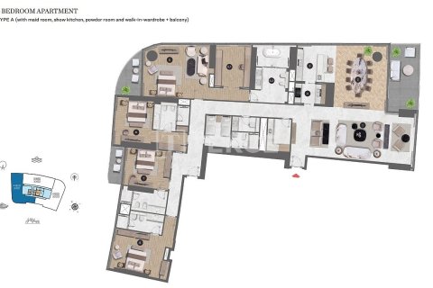 Apartment in Dubai Marina, Dubai 3 bedrooms, 221 sq.m. № 4276 - photo 29