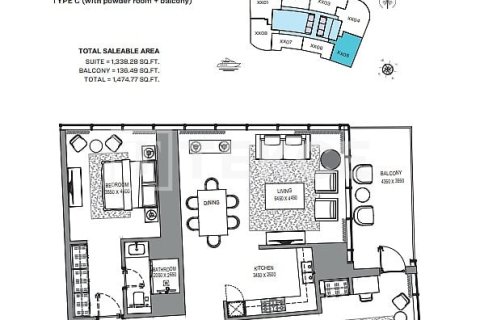 Apartment in Dubai Marina, Dubai 2 bedrooms, 159 sq.m. № 4275 - photo 26