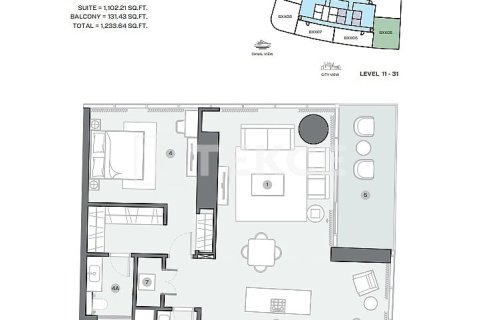 Apartment in Dubai Marina, Dubai 2 bedrooms, 159 sq.m. № 4275 - photo 25