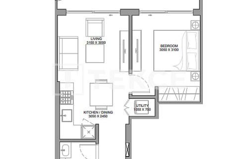 Apartment in Jumeirah Lake Towers, Dubai 1 bedroom, 52 sq.m. № 23445 - photo 2