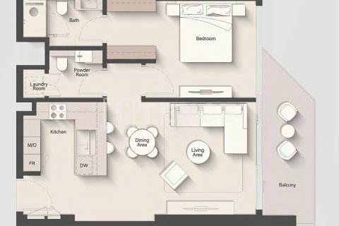 Apartment in Jumeirah Islands, Dubai 2 bedrooms, 114 sq.m. № 23442 - photo 4