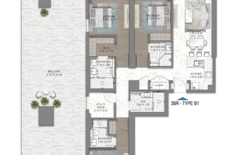 Appartement à Dubai, 3 chambres, 188 m², № 18270 - photo 24