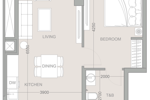 Apartamento en Dubai, 1 dormitorio, 59 m², № 18275 - foto 4