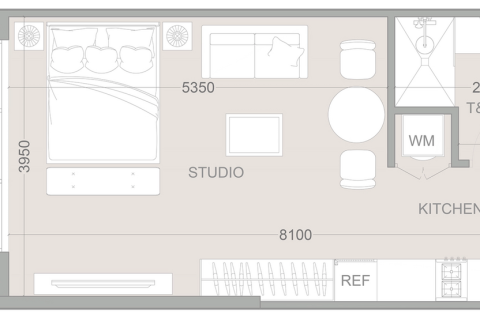 Apartamento en Dubai, estudio, 39 m², № 18274 - foto 2