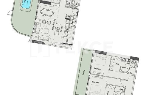 شقة في دبي 2 غرف نوم, 126 م² رقم 63031 - صورة 27