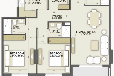 Appartement à Dubai, 2 chambres, 117 m², № 41915 - photo 21