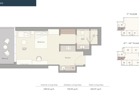 Apartamento en THE QUAYSIDE RESIDENCES en Business Bay, Dubai, estudio, 50 m², № 103929 - foto 5