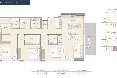 Apartamento en THE QUAYSIDE RESIDENCES en Business Bay, Dubai, estudio, 50 m², № 103929 - foto 2