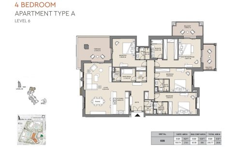 Apartment in Madinat Jumeirah Living, Umm Suqeim, Dubai 1 bedroom, 69 sq.m. № 103949 - photo 2