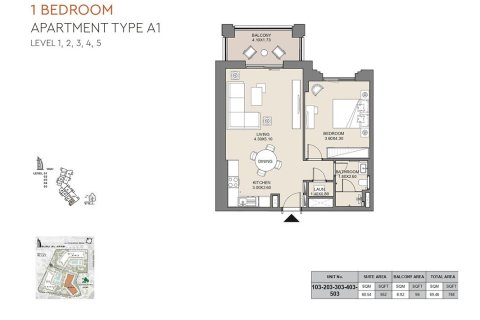Apartment in Madinat Jumeirah Living, Umm Suqeim, Dubai 1 bedroom, 69 sq.m. № 103949 - photo 5