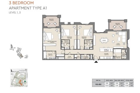 Apartment in Madinat Jumeirah Living, Umm Suqeim, Dubai 1 bedroom, 69 sq.m. № 103949 - photo 3