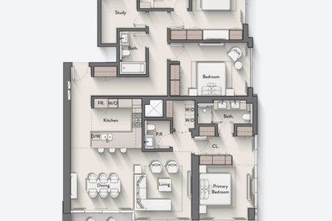 Apartment in HILLMONT RESIDENCES in Jumeirah Village Circle, Dubai 42 sq.m. № 104021 - photo 8