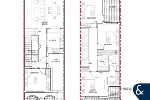 Купить таунхаус в Dubai Land, Дубай: 4 спальни, 215м², № 98329 - фото 7