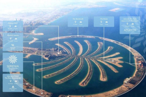 شقة في Serenia Residences The Palm, نخلة جميرا, دبي 2 غرف نوم, 121.42 م² رقم 3246 - صورة 2