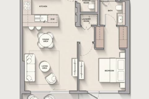 Appartement à Dubai Silicon Oasis, Dubai, studio, 39 m², № 92685 - photo 4