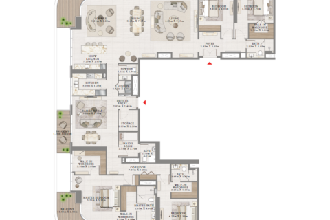 Appartement à Dubai Harbour, Dubai, 1 chambre, 69 m², № 92674 - photo 11