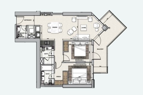 Apartment in Business Bay, Dubai 1 bedroom, 91 sq.m. № 92455 - photo 5