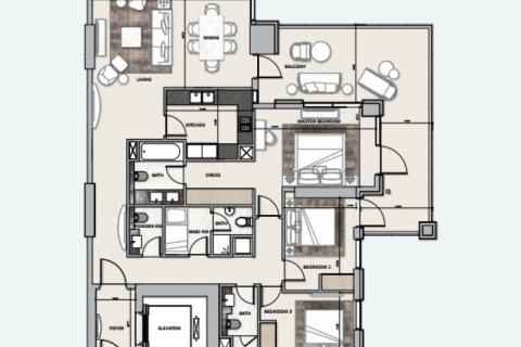 Apartment in Business Bay, Dubai 1 bedroom, 91 sq.m. № 92455 - photo 7