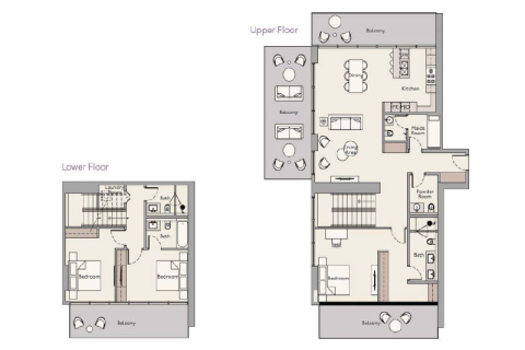 Apartment in Mohammed Bin Rashid City, Dubai 1 bedroom, 72 sq.m. № 92442 - photo 9
