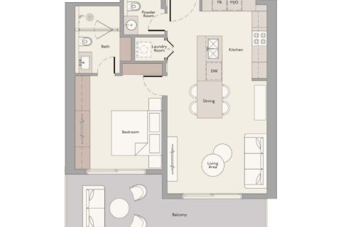 Apartment in Mohammed Bin Rashid City, Dubai 1 bedroom, 72 sq.m. № 92442 - photo 6