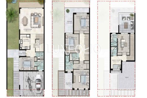 تاون هاوس في Damac Lagoons, دبي 5 غرف نوم , 299 م² رقم 45608 - صورة 11