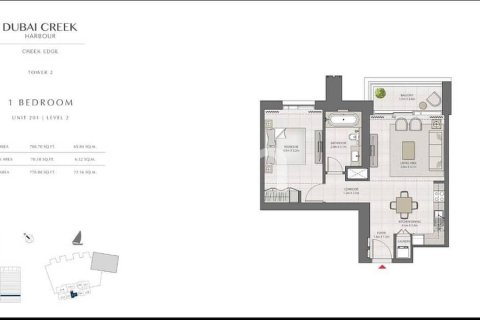 Apartamento en Dubai Creek Harbour (The Lagoons), Dubai, 1 dormitorio, 72 m², № 21075 - foto 17