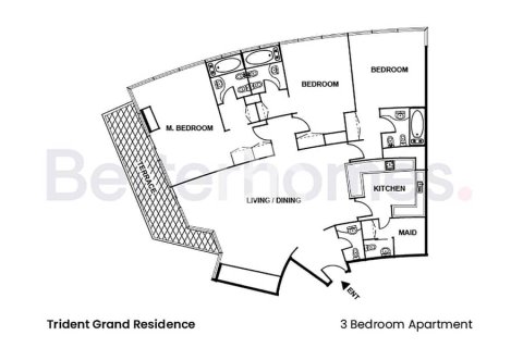 Apartment in Dubai Marina, Dubai 3 bedrooms, 164 sq.m. № 24010 - photo 2