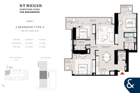 Apartment in Downtown Dubai (Downtown Burj Dubai), Dubai 1 bedroom, 91 sq.m. № 75755 - photo 13