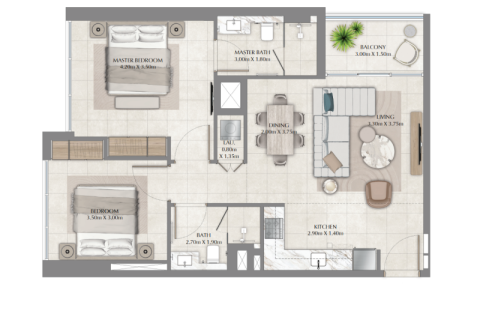 Apartment in Business Bay, Dubai 1 bedroom, 61 sq.m. № 92429 - photo 5