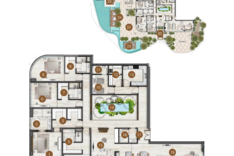 Apartment in Palm Jumeirah, Dubai 2 bedrooms, 156 sq.m. № 92439 - photo 13