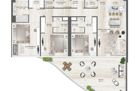 Apartment in Palm Jumeirah, Dubai 2 bedrooms, 156 sq.m. № 92439 - photo 10