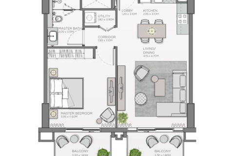Apartment in Al Wasl, Dubai 1 bedroom, 71 sq.m. № 92427 - photo 9