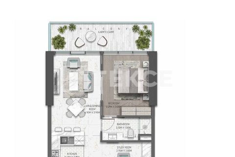 Apartment in DAMAC Hills (Akoya by DAMAC), Dubai 2 bedrooms, 124 sq.m. № 8196 - photo 7