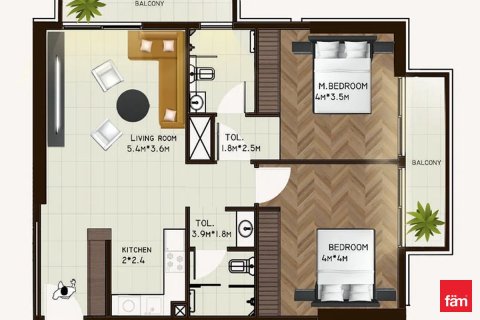 شقة في International City, دبي 2 غرف نوم, 92.3 م² رقم 50014 - صورة 6