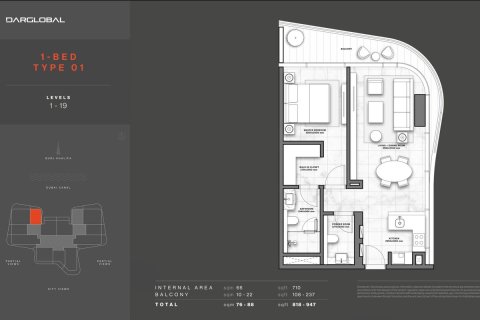 Appartement à Business Bay, Dubai, 1 chambre, 76 m², № 93665 - photo 9