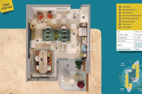 Oficina en Business Bay, Dubai, 66 m², № 83406 - foto 25