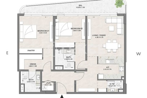 Apartment in Dubai 1 bedroom, 66 sq.m. № 110481 - photo 3