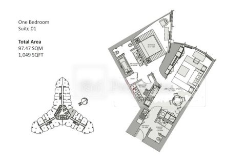 Apartamento en Downtown Dubai (Downtown Burj Dubai), Dubai, 1 dormitorio, 97.5 m², № 40941 - foto 20