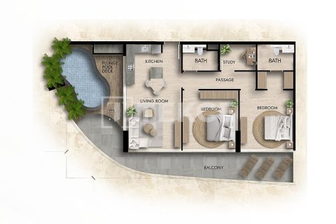 Купить квартиру в Arjan, Дубай: 1 спальня, 83м², № 94372 - фото 23