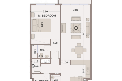Apartment in Dubai 1 bedroom, 78 sq.m. № 92610 - photo 7